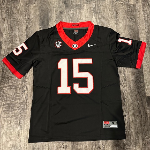 Carson Beck UGA Georgia Bulldogs Black Jersey Men’s Size S-XXL - Picture 1 of 8